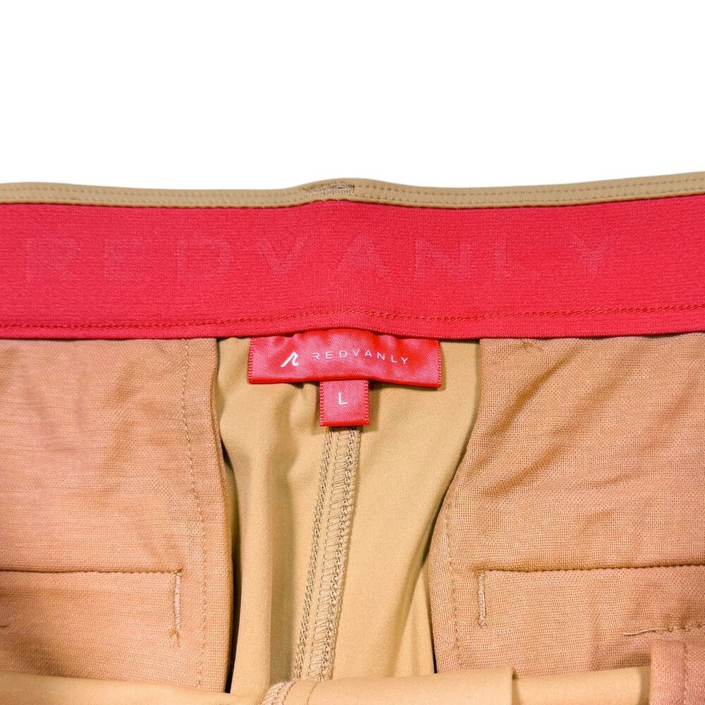 Redvanly Bradley Golf Pants Mens Large 30 Inseam Tan Pull On Stretch Performance - Picture 3 of 7